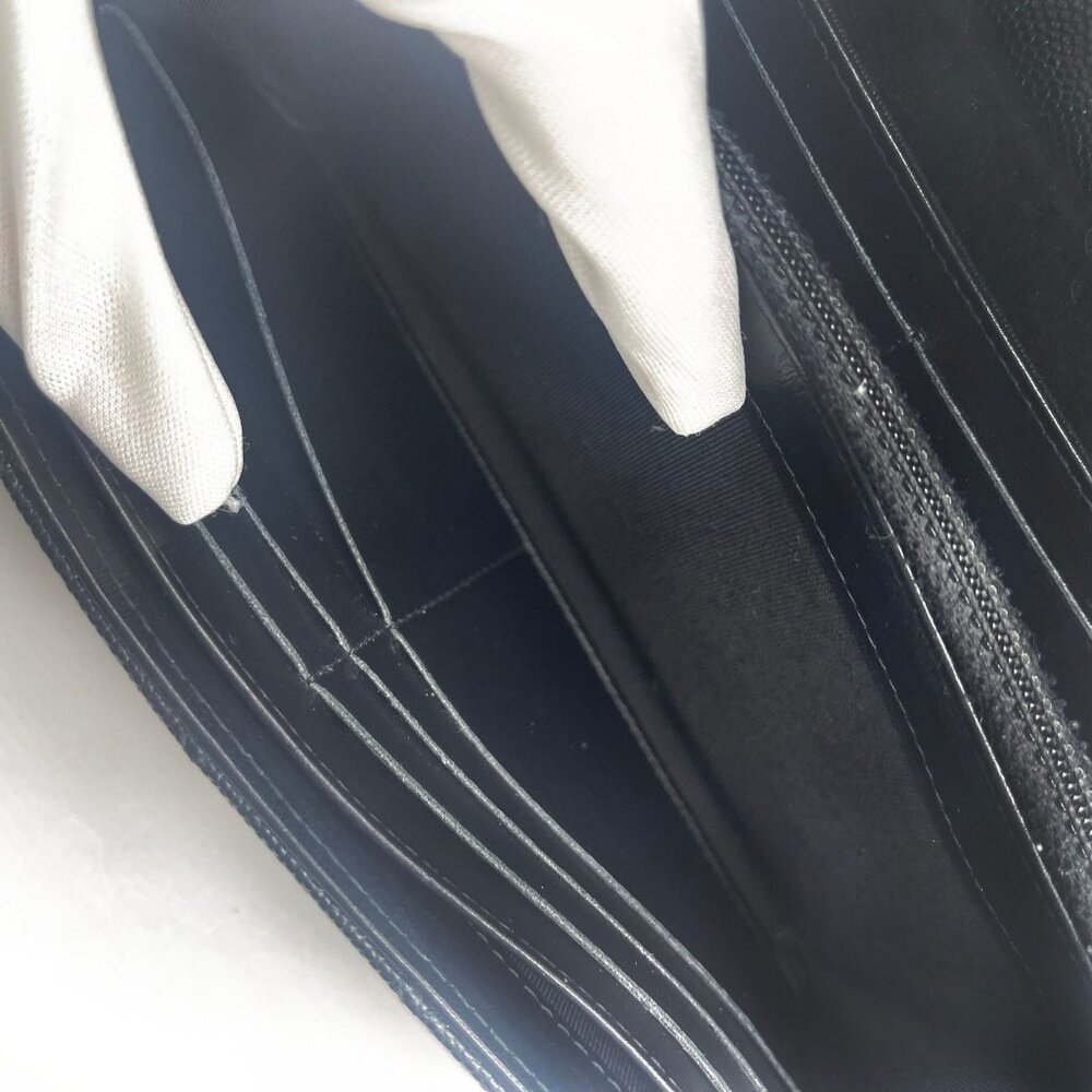 Authentic CHANEL CC Classic Caviar Flap Wallet Chain Shoulder Crossbody Black - Picture 13 of 16